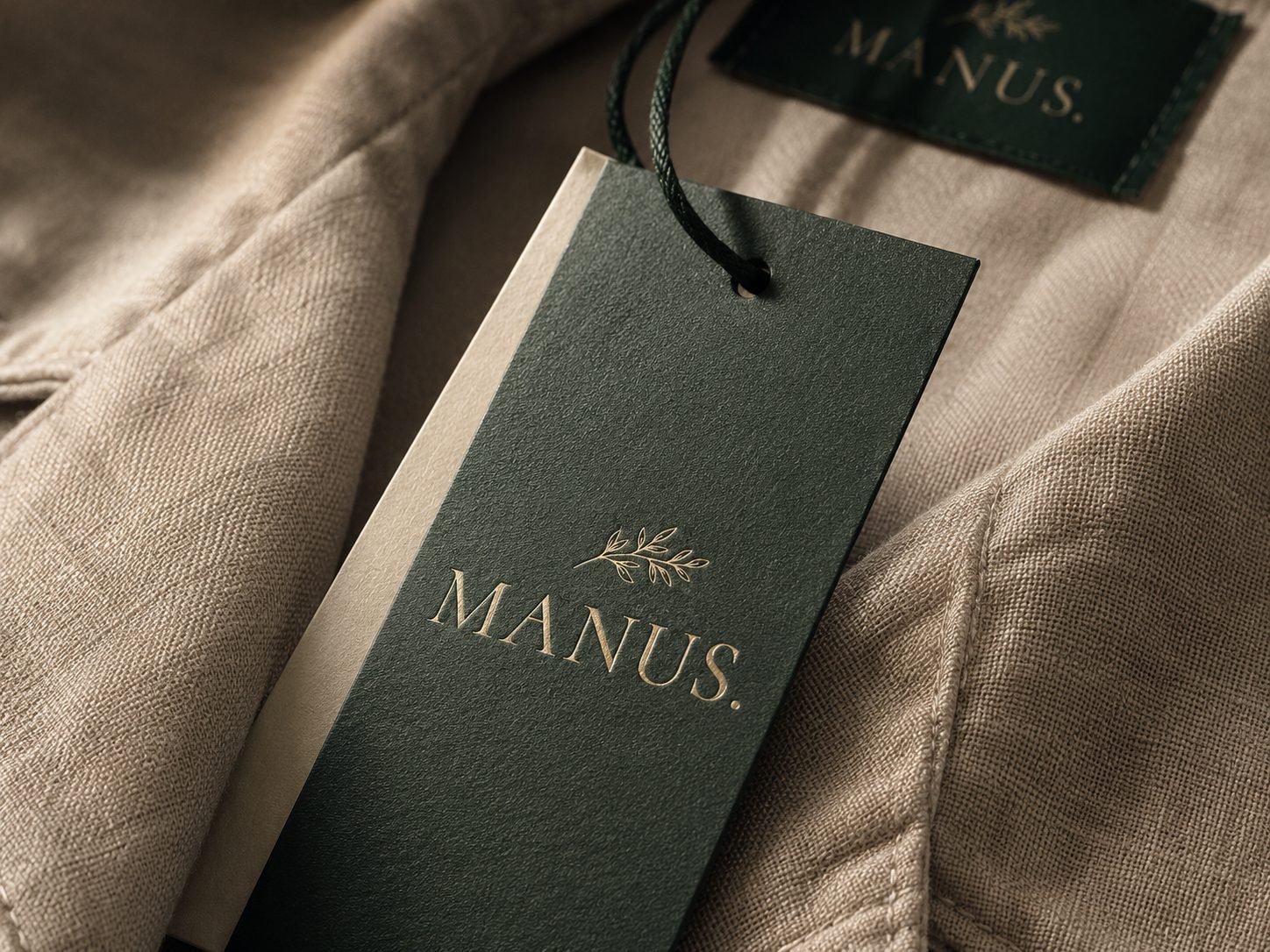 Tag e etiqueta da MANUS.